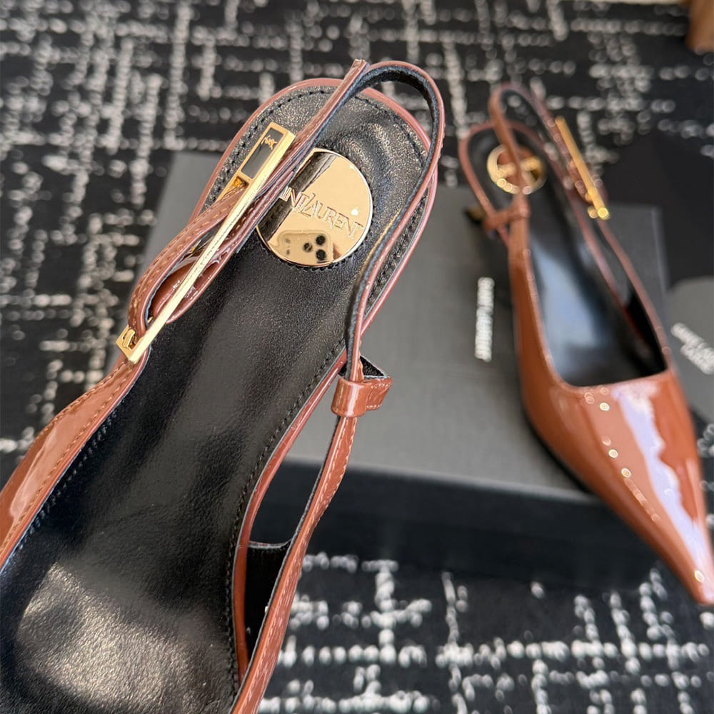 Y51 LEE slingback pumps in patent leather