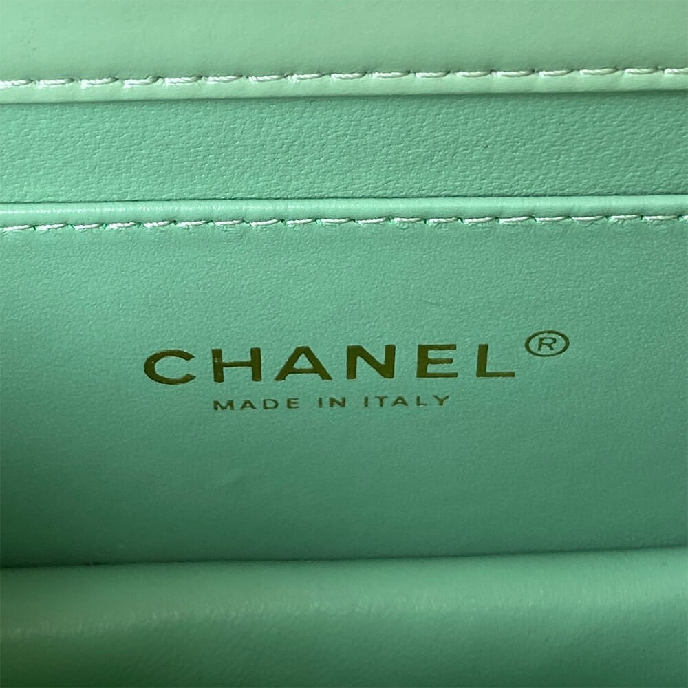 MINI FLAP BAG WITH TOP HANDLE